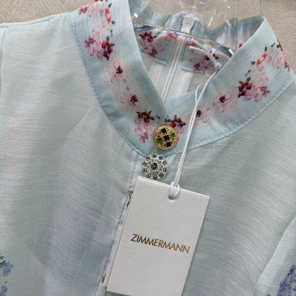 Zimmermann stand-up collar short dress - Picture 4 of 9